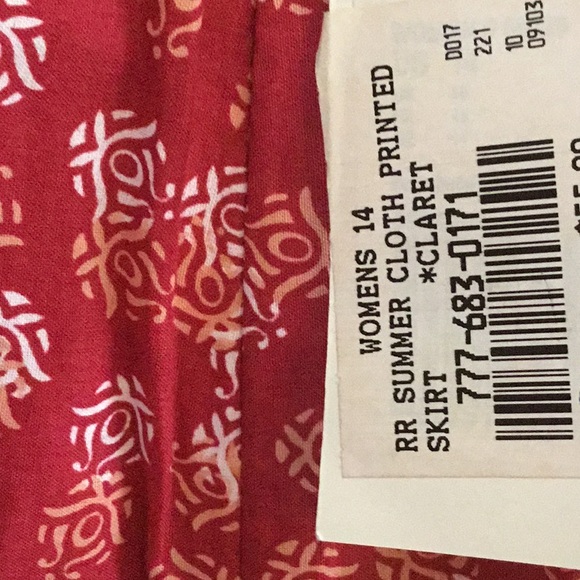 Skirt size 14 New Royal Robbins RR Summer Cloth Printed - Picture 4 of 4